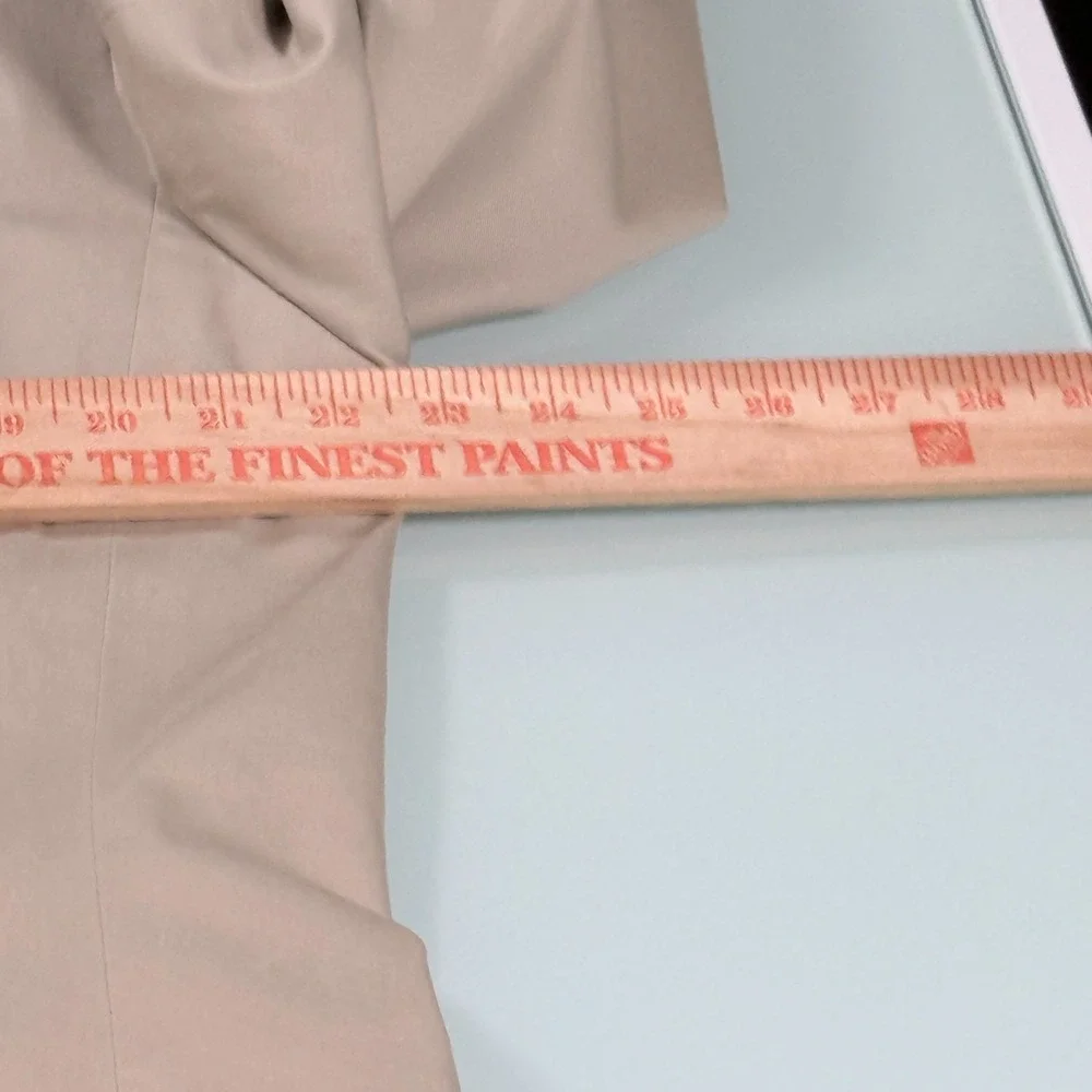 BANANA REPUBLIC Solid Khaki Cotton Blend Mens Sport Coat Blazer - 44 Regular